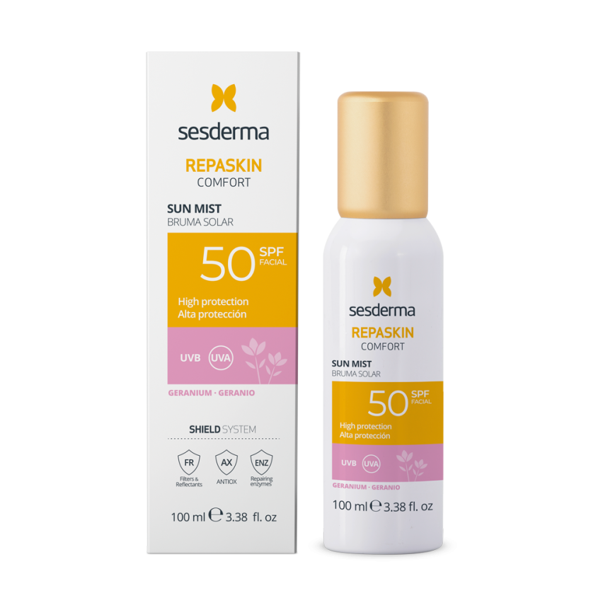 картинка REPASKIN MIST SOLAR GERANIO –  Спрей-мист липосомальный (Герань), 100 мл