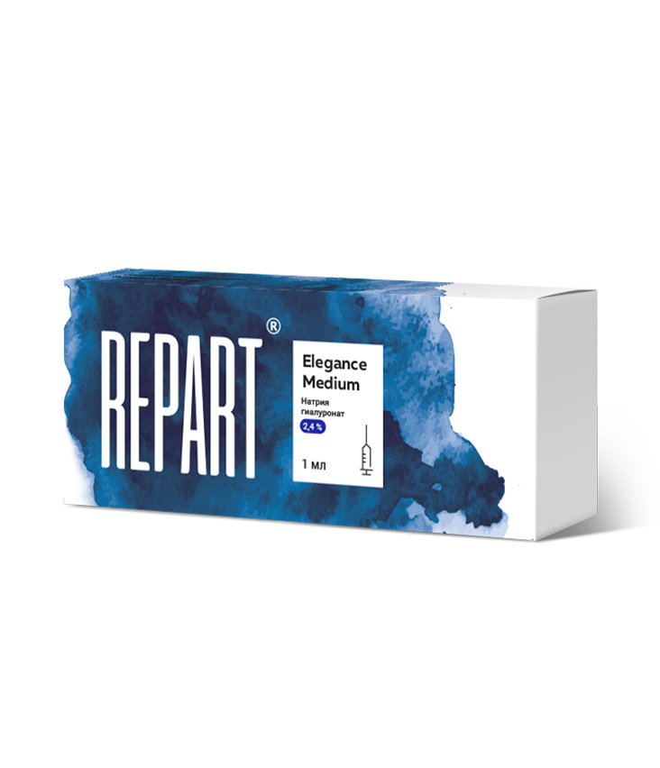 картинка Repart® Elegance Medium (имплантат внутридермальный концентрацией 2,4%), шприц 1 мл №1